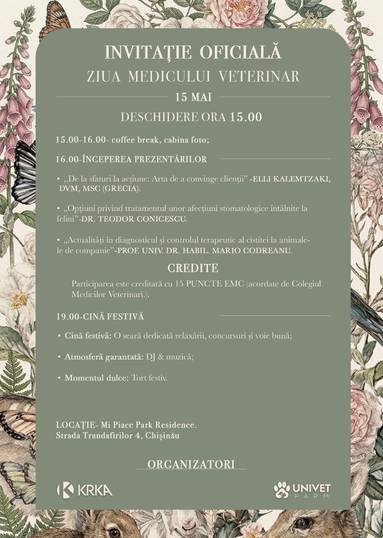 Seminar cu prilejul Zilei Medicului Veterinar