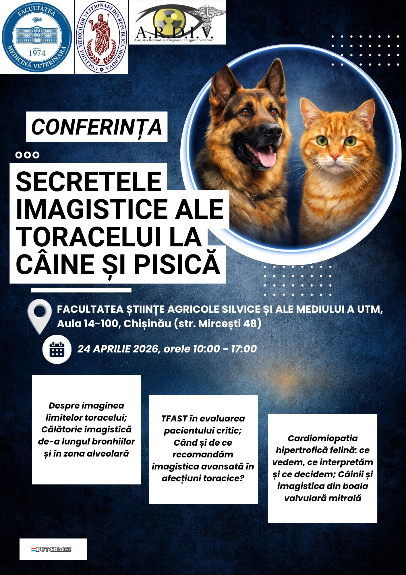 Conferința „Secretele imagistice ale toracelui la câine și pisică”